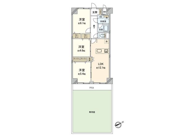 エンゼルハイム日吉 間取図(平面図) 間取図(平面図)