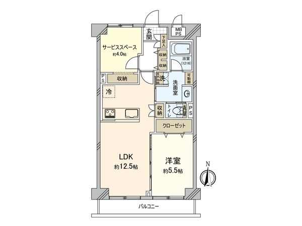 ライオンズマンション日吉第6 間取図(平面図)