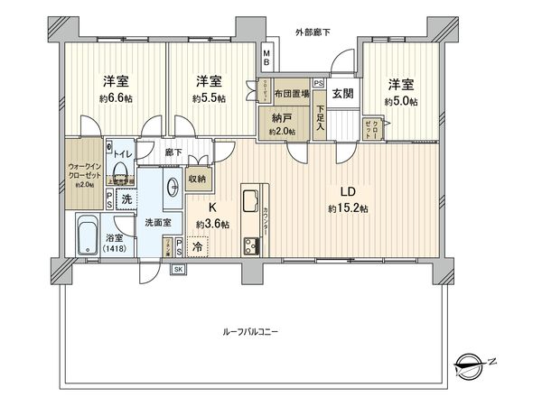 ザ・ガーデンズ日吉本町 間取図(平面図)