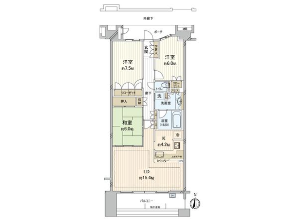 オーベル元住吉プレクシード 間取図(平面図) オーベル元住吉プレクシード 間取図(平面図)