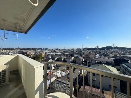 日吉サンハイツ 南側バルコニーからの眺望