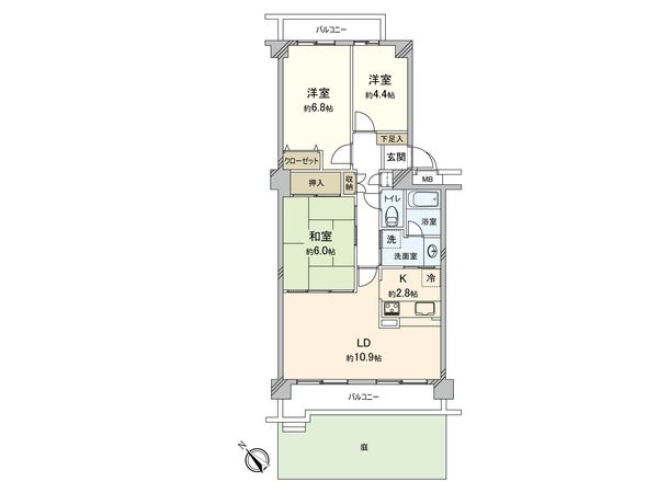 コープ野村日吉 間取図(平面図) コープ野村日吉 間取図(平面図)