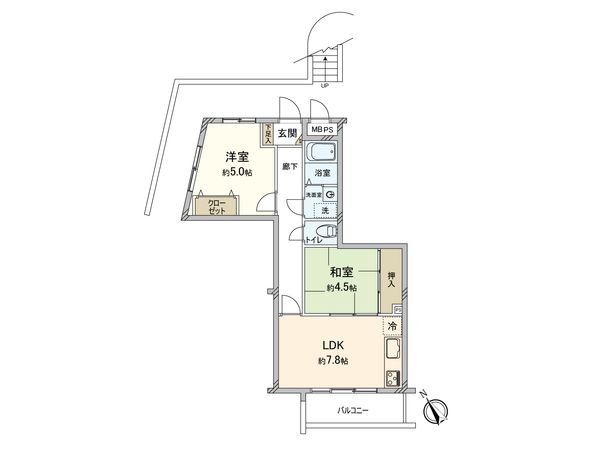 ニューウェルハイツ元住吉 間取図(平面図) ニューウェルハイツ元住吉 間取図(平面図)