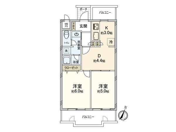 サン・シティ日吉 間取図(平面図) サン・シティ日吉 間取図(平面図)