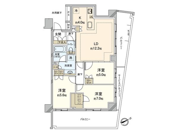 Brillia日吉三丁目 間取図(平面図) Brillia日吉三丁目 間取図(平面図)