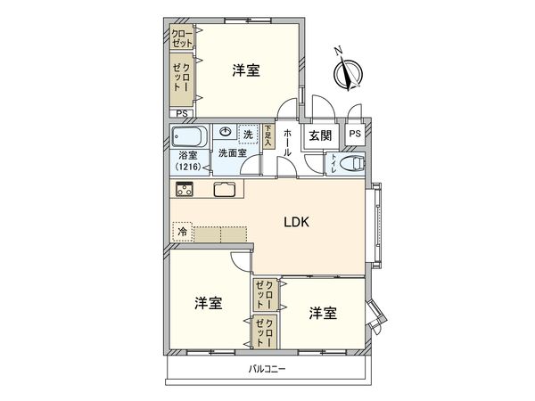 ライオンズマンション日吉第8 間取図(平面図) ライオンズマンション日吉第8 間取図(平面図)