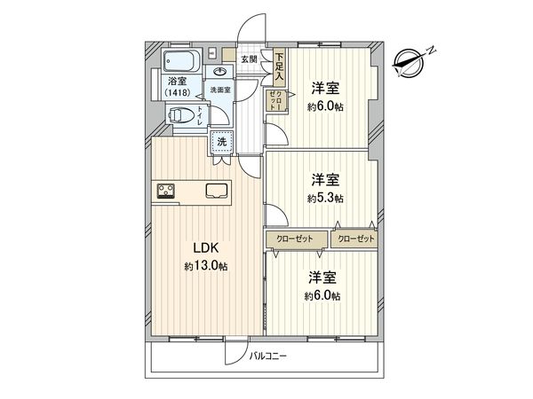 カサベルダ 間取図(平面図) カサベルダ 間取図(平面図)