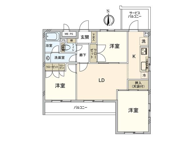 NICアーバンハイム日吉第弐 間取図(平面図) NICアーバンハイム日吉第弐 間取図(平面図)