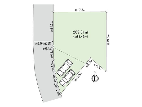 美しが丘2丁目土地 区画図