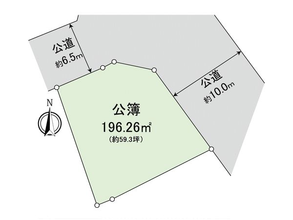 美しが丘西3丁目土地 古家有り 区画図 美しが丘西3丁目土地 古家有り 区画図