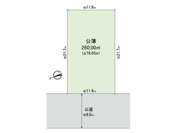 牛久保東1丁目 土地 区画図