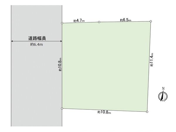 横浜市青葉区新石川4丁目土地 区画図 横浜市青葉区新石川4丁目土地 区画図
