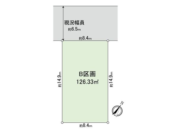 横浜市青葉区あざみ野2丁目B区画 区画図 横浜市青葉区あざみ野2丁目B区画 区画図