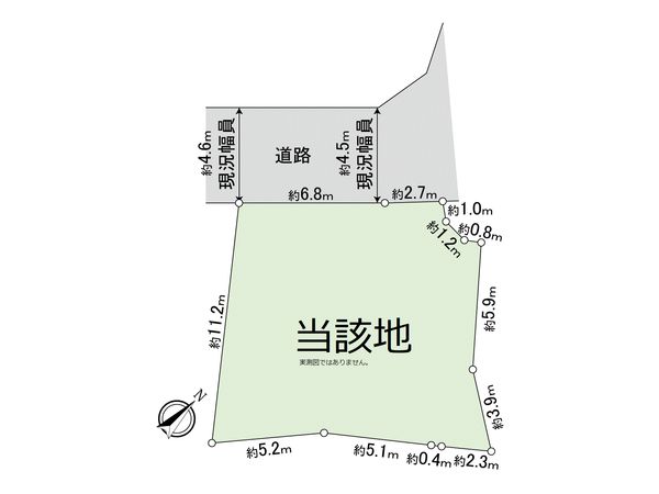 東本郷4丁目 土地 区画図 東本郷4丁目 土地 区画図