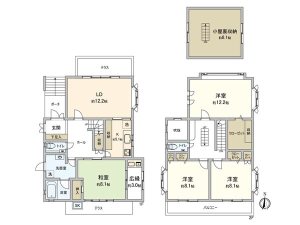 あざみ野1丁目戸建 間取図(平面図)