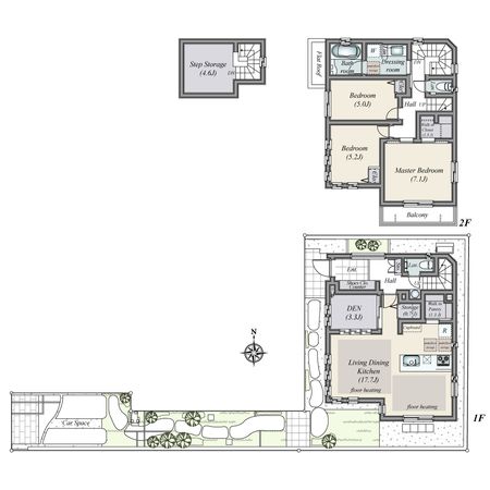 ファインコートたまプラーザコンフォートテラス 間取図(平面図) 間取図(平面図)