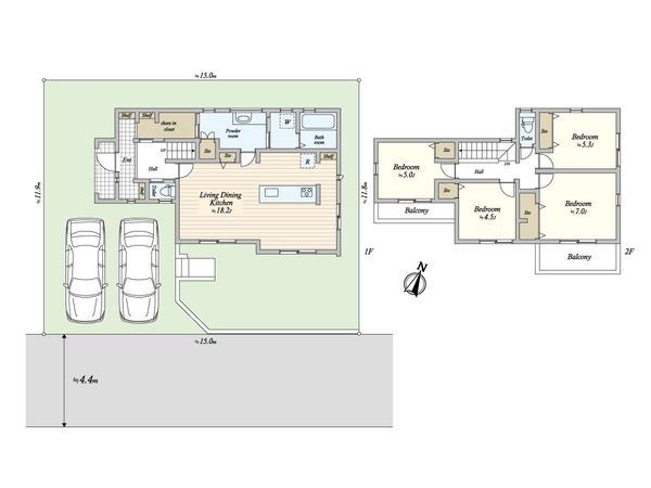 大場町 新築戸建 間取図(平面図)