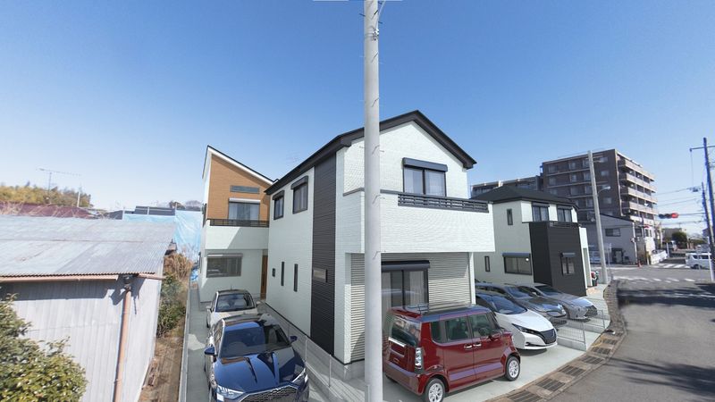 水沢2丁目新築戸建 2号棟 外観パース図 水沢2丁目新築戸建 2号棟 外観パース図