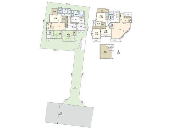 美しが丘5丁目 戸建 間取図(平面図) 美しが丘5丁目 戸建 間取図(平面図)
