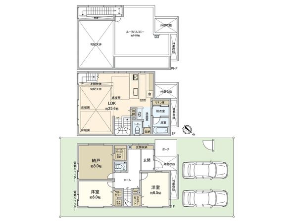 あざみ野南2丁目 新築戸建 間取図(平面図) あざみ野南2丁目 新築戸建 間取図(平面図)