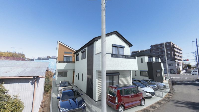 水沢2丁目新築戸建 1号棟 外観パース図 水沢2丁目新築戸建 1号棟 外観パース図