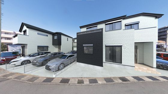 水沢2丁目新築戸建 4号棟 外観パース図