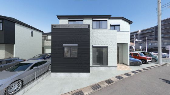 水沢2丁目新築戸建 5号棟 外観パース図