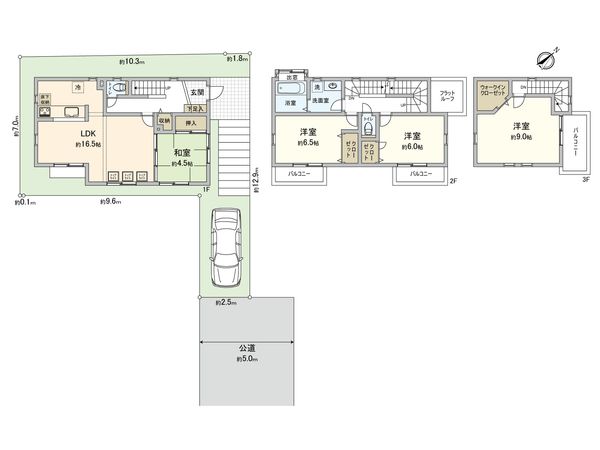 菅生2丁目戸建 間取図(平面図)