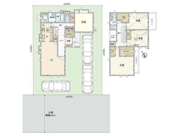 もみの木台 戸建 間取図(平面図) もみの木台 戸建 間取図(平面図)