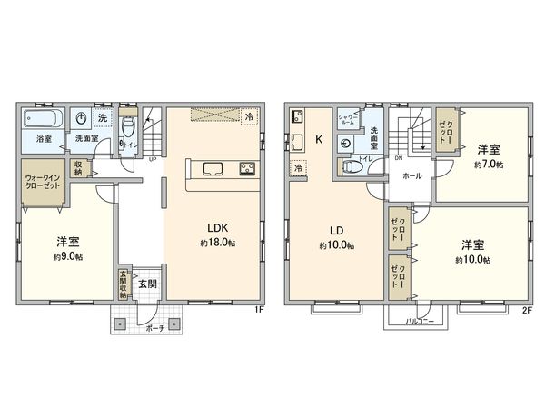 美しが丘西2丁目 戸建 間取図(平面図)