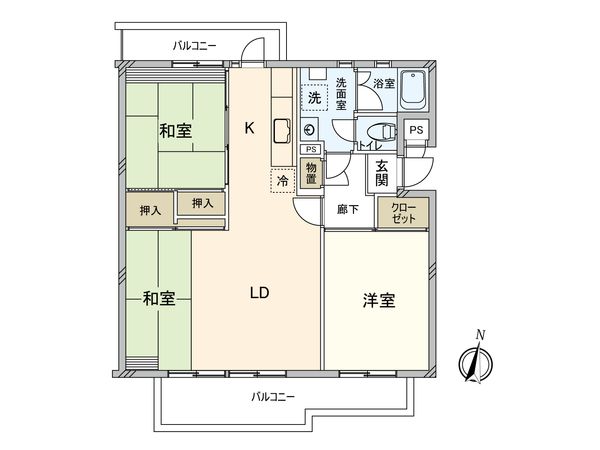 すすき野第2団地 第2住宅3-5号棟 間取図(平面図) すすき野第2団地 第2住宅3-5号棟 間取図(平面図)