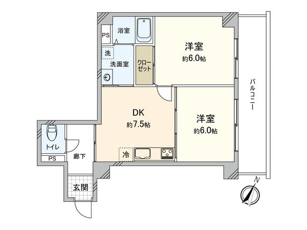 セザールたまプラーザ 間取図(平面図) セザールたまプラーザ 間取図(平面図)