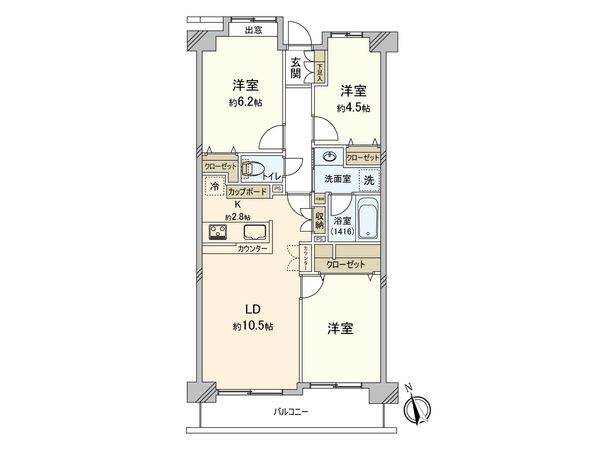 ライオンズヒルズたまプラーザ 間取図(平面図) ライオンズヒルズたまプラーザ 間取図(平面図)