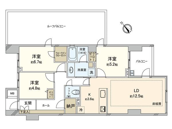 グランドメゾンたまプラーザエアーズハウス 間取図(平面図)