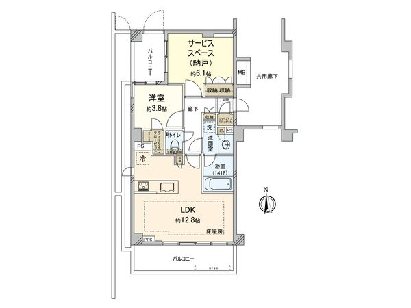 ピアースたまプラーザ 間取図(平面図)