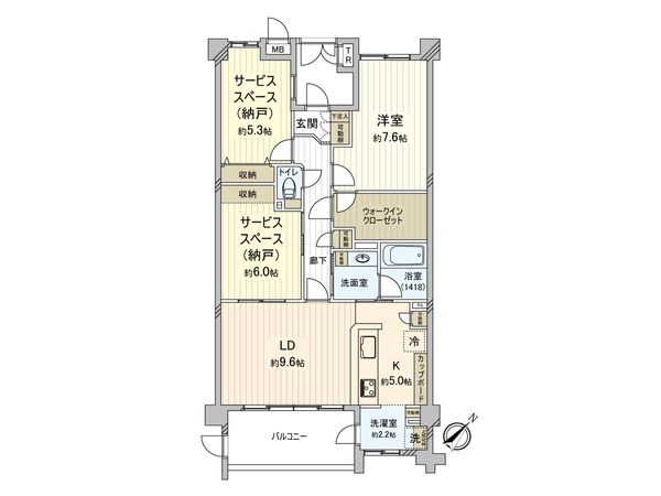 ロータリーパレスたまプラーザ 間取図(平面図) 間取図(平面図)