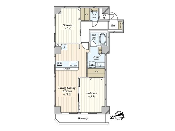 ライオンズマンション江田第3 間取図(平面図)