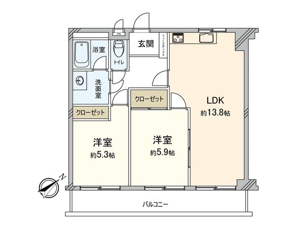 リマスポット菅生 間取図(平面図)