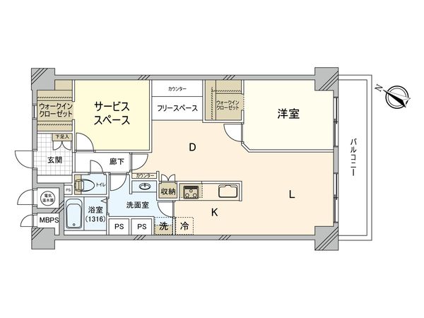 プレディオ鷺沼第一 間取図(平面図)