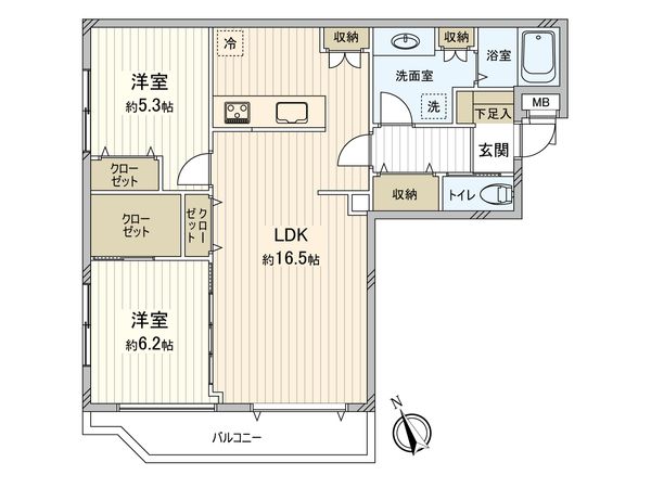 扶桑ハイツ南生田の杜 間取図(平面図)