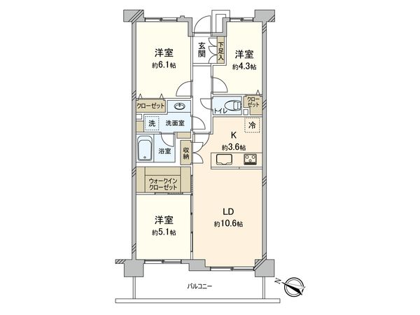 たまプラーザ美しが丘パークホームズ弐番館 間取図(平面図) たまプラーザ美しが丘パークホームズ弐番館 間取図(平面図)