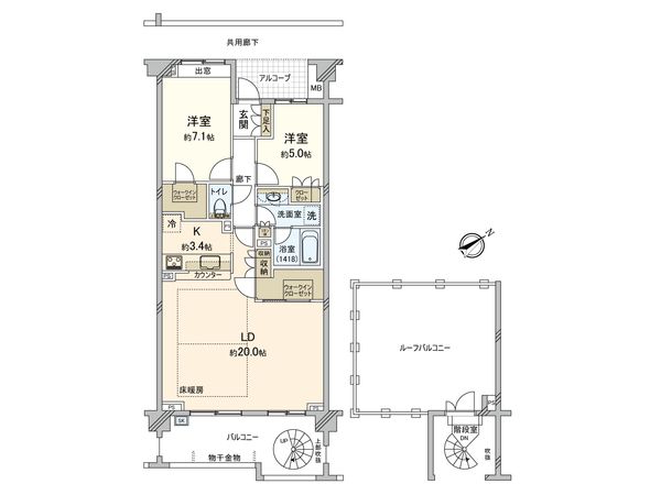 ドレッセ美しの森シルフィーノ ウエスト・ウイング 間取図(平面図)