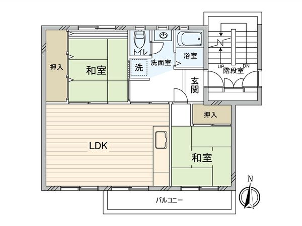 すすき野団地 3-11号棟 間取図(平面図)