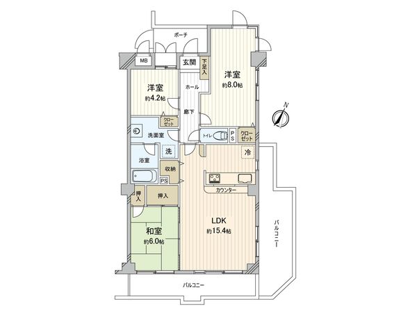 キャッスル宮前 間取図(平面図) キャッスル宮前 間取図(平面図)