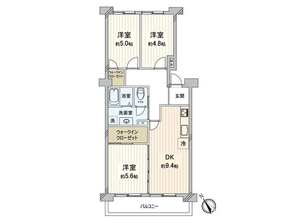 グリーンコーポ多摩プラザ B棟 間取図(平面図) グリーンコーポ多摩プラザ B棟 間取図(平面図)