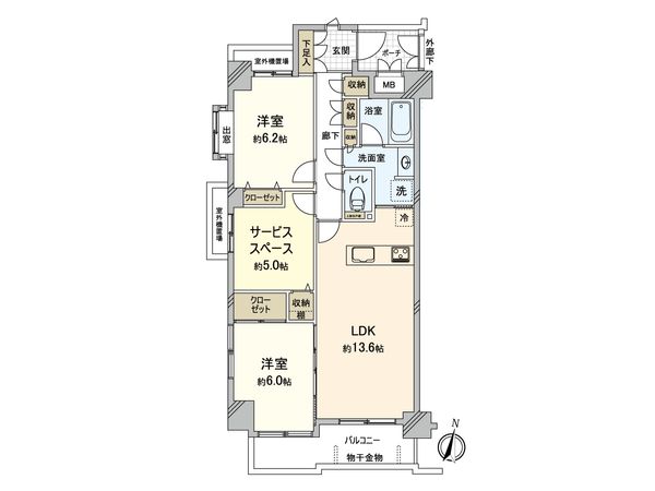 クレッセントたまプラーザ 間取図(平面図) クレッセントたまプラーザ 間取図(平面図)