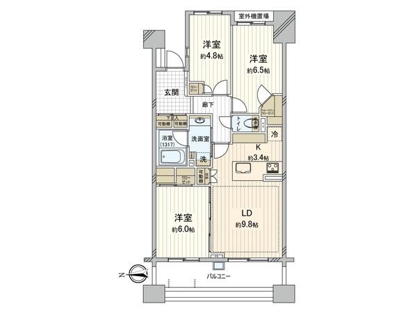 ドレッセあざみ野エスタフレンテ 間取図(平面図) ドレッセあざみ野エスタフレンテ 間取図(平面図)