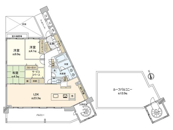 ドレッセ美しの森フロラージュ ウエストヒル 間取図(平面図) 間取図(平面図)