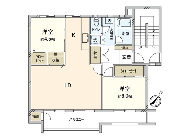 たまプラーザ団地 4街区1号棟 間取図(平面図) たまプラーザ団地 4街区1号棟 間取図(平面図)