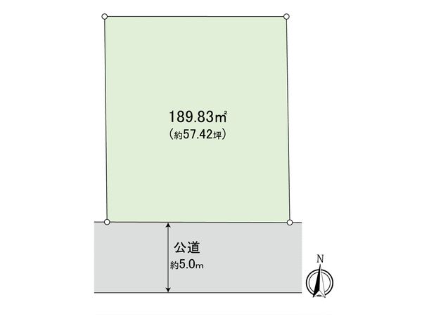 青葉区藤が丘1丁目土地 区画図